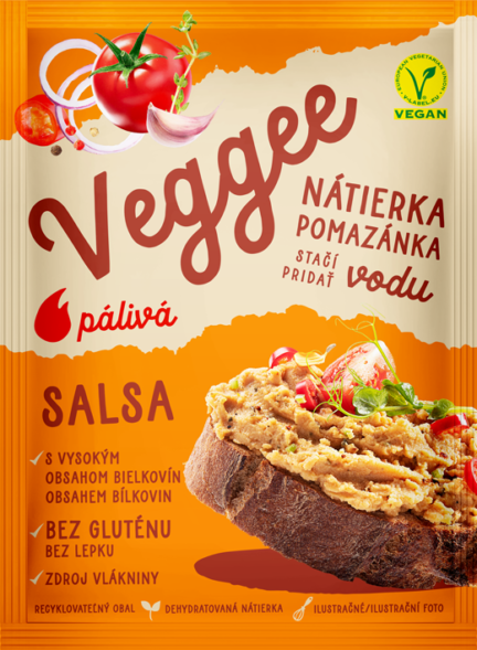 Veggee rastlinná nátierka salsa